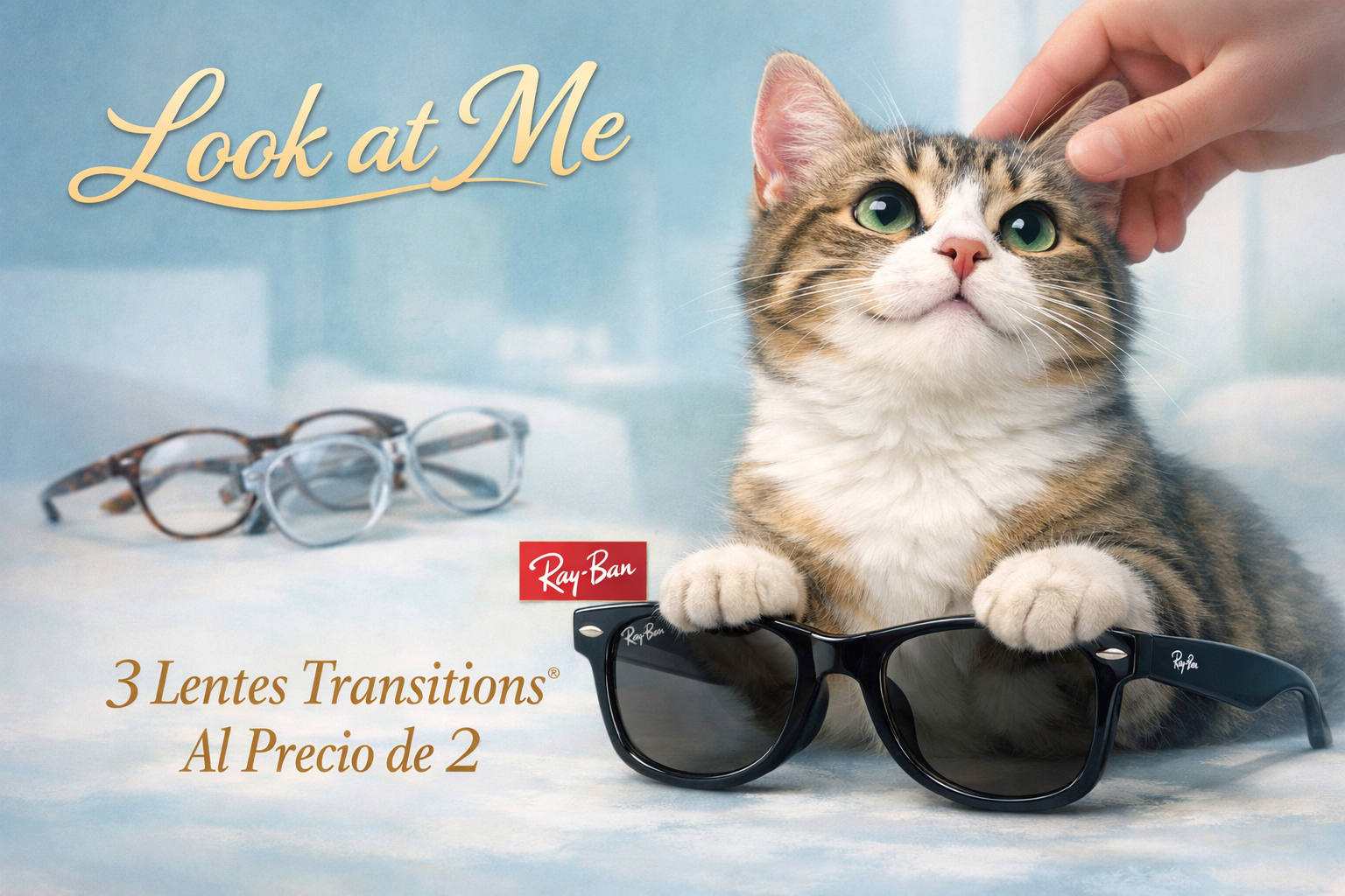 Promoción 3 lentes transitions al precio de 2